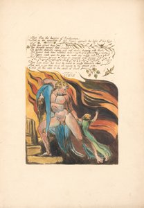 Europa. Eine Prophezeiung, Platte 17, Geschossen von den Höhen . . . . (Bentley 18) von William Blake