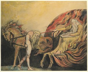 Gott richtet über Adam von William Blake
