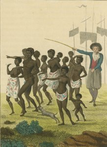 Gruppe schwarzer Menschen, importiert zum Verkauf als Sklaven, 1793