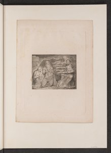 Hiob wird von seinen Freunden getadelt, 1825 von William Blake