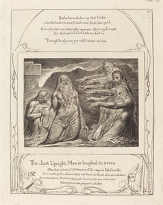 Hiob wird von seinen Freunden getadelt von William Blake