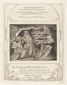 Hiob wird von seinen Freunden getadelt von William Blake