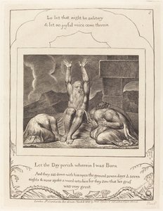 Hiobs Verzweiflung von William Blake