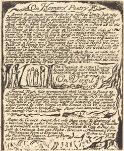 Über Homers Poesie (und) Über Vergil von William Blake