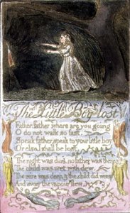 Der kleine Junge verloren: Platte 12 aus Songs of Innocence and of Experience (Kopie R) um 1802-08