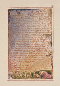 Der Schornsteinfeger: Platte 12 aus Songs of Innocence and of Experience (Kopie AA) ca. 1815-26 von William Blake