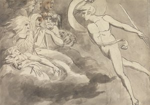 Satan nähert sich dem Hof des Chaos