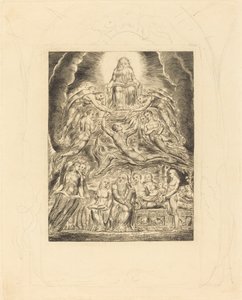 Satan vor dem Thron Gottes