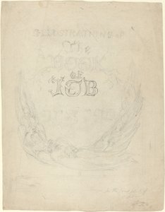 Skizze für die Titelseite der gravierten Illustrationen zum Buch Hiob
