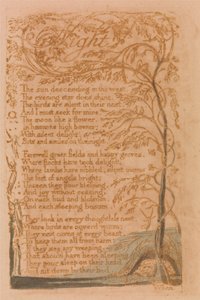 Lieder der Unschuld, Tafel 16, Nacht (Bentley 20) von William Blake