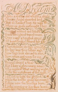 Lieder der Unschuld, Tafel 4, Ein Traum (Bentley 26)
