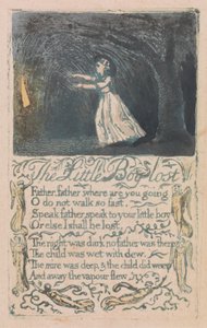 Lieder der Unschuld und Erfahrung, Platte 16, "Der kleine verlorene Junge" (Bentley 13)