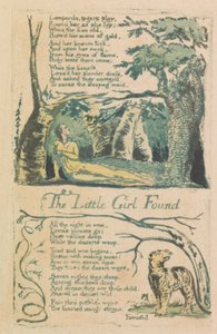 Lieder der Unschuld und der Erfahrung, Platte 20, "Das kleine verlorene Mädchen" (Bentley 34)