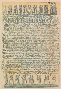 Lieder der Unschuld und Erfahrung, Platte 24, "Das göttliche Bild" (Bentley 18) von William Blake