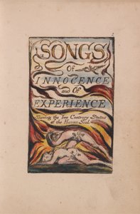 Lieder der Unschuld und der Erfahrung, Tafel 2, Kombinierte Titelseite (Bentley 1) von William Blake