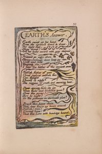 Lieder der Unschuld und der Erfahrung, Tafel 32, Antwort der Erde (Bentley 31) von William Blake