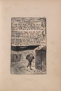 Lieder der Unschuld und der Erfahrung, Tafel 41, Der Schornsteinfeger (Bentley 37) von William Blake