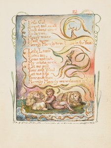 Lieder der Unschuld und Erfahrung: Frühling zweite Platte: Kleines Mädchen, ca. 1825