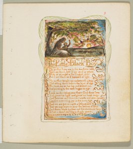 Lieder der Unschuld und der Erfahrung: Der kleine schwarze Junge, ca. 1825 von William Blake