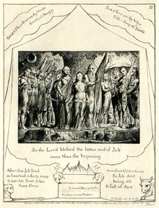 Das Buch Hiob 42:12 illustriert von William Blake