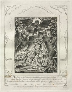 Das Buch Hiob: Pl. 3, Deine Söhne und Töchter aßen und tranken Wein..., 1825