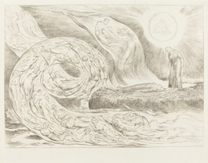 Der Kreis der Wollüstigen; Paolo und Francesca von William Blake