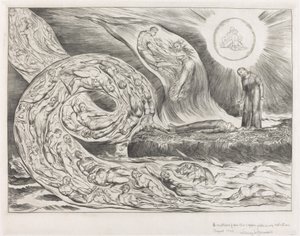 Der Kreis der Lüsternen: Paolo und Francesca von William Blake