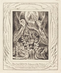 Der Fall Satans, 1825 von William Blake