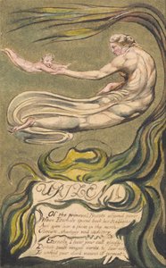 Das erste Buch Urizen, Tafel 2(b), Präludium (Bentley 2b) von William Blake