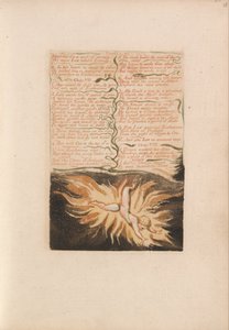 Das erste Buch von Urizen, Tafel 22, Gestreckt für ein Werk der Ewigkeit.... (Bentley 20) von William Blake