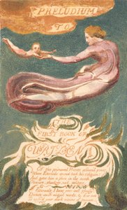 Das erste Buch Urizen, Tafel 2, "Preludium zum Buch Urizen" (Bentley 2a) von William Blake