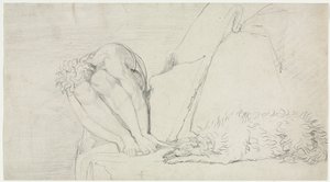 Der Gedanke an den Tod allein, die Angst zerstört von William Blake