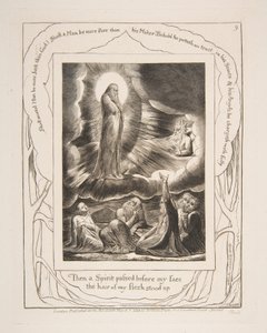 Die Vision von Eliphaz, aus Illustrationen des Buches Hiob, 1825-26