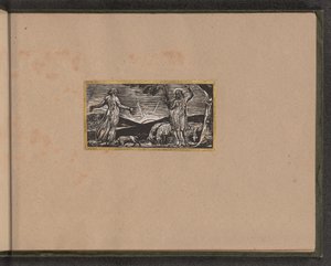 Thenot ermahnt Colinet, 1821 von William Blake