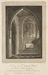 Ansicht der St. Edmunds Kapelle in der Kirche von East Dereham..., 1804 von William Blake