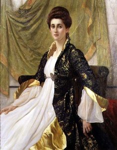 Porträt von Mrs. Ernest Moon, geb. Emma de Villiers Lamb, um 1888