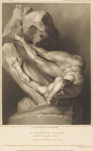Ein fallender Riese von William Bond after William Hilton I after Thomas Banks