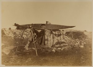 Esquimaux Toupek oder Hautzelt, Tafel 121 aus Bradfords "Die Arktischen Regionen", 1873 von William Bradford