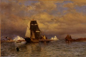 Blick aus Battle Harbor, 1877 von William Bradford