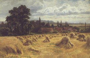 Ein Kornfeld bei Cookham von William Bradley
