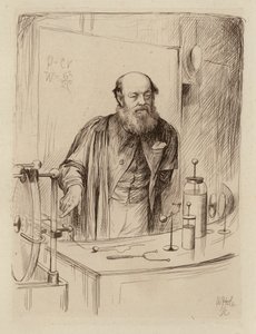 Peter Guthrie Tait, Professor der Naturphilosophie (Gravur)