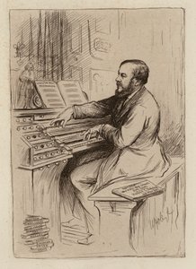 Sir Herbert Oakeley, Professor der Musik (Stich) von William Brassey (after) Hole
