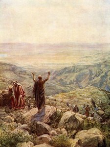 Bileam segnet das Lager Israels - Bibel von William Brassey Hole