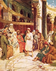 Christus spricht mit den Ärzten im Tempel in Jerusalem