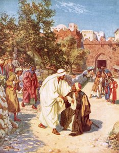 Jesus heilt einen Aussätzigen