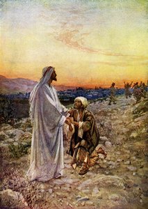 Jesus heilt Aussätzige in Samaria - Bibel, Neues Testament
