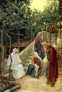 Jesus im Haus von Martha - Bibel