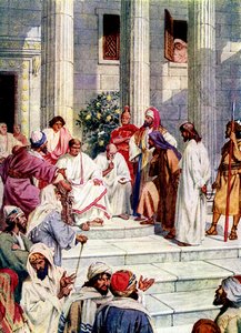 Jesus wird zu Pontius Pilatus gebracht - Bibel