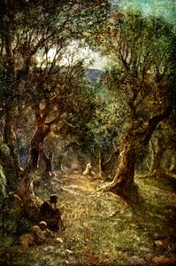 Jesus betet in Gethsemane - Bibel