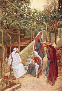 Jesus ruht in Bethanien im Haus seiner Freunde von William Brassey Hole